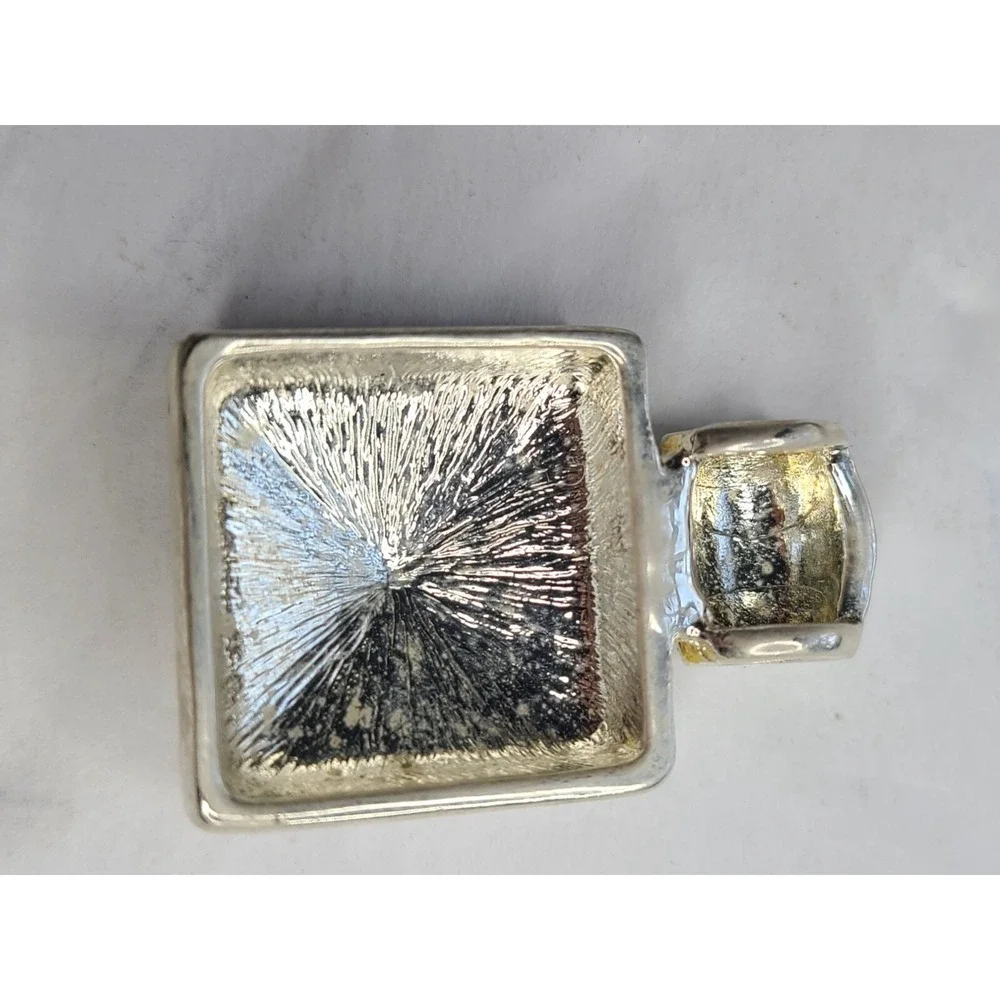 Vintage Silvertone  Pineapple-Style Pendant